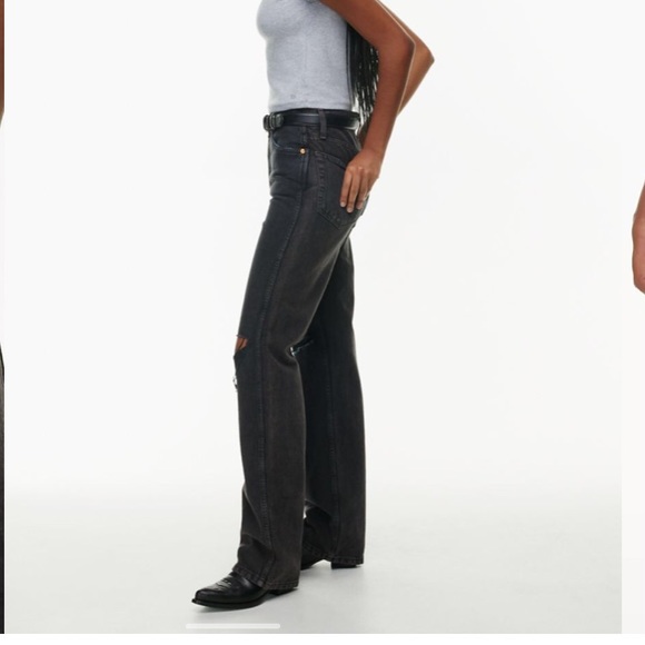 Re/done 90’s High Rise Loose In Black - Picture 6 of 11